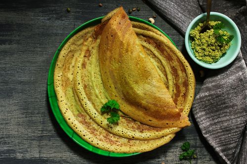 Moong dal chilla