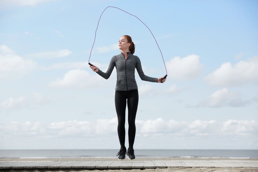 Skipping rope is a great way to slim down