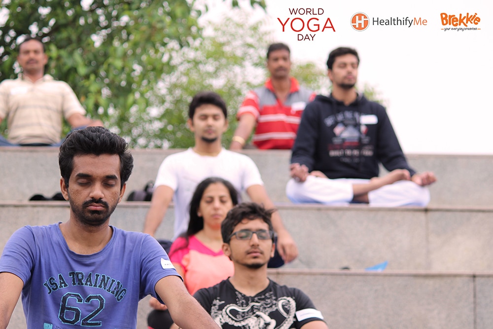 HealthifyMe Celebrates World Yoga Day