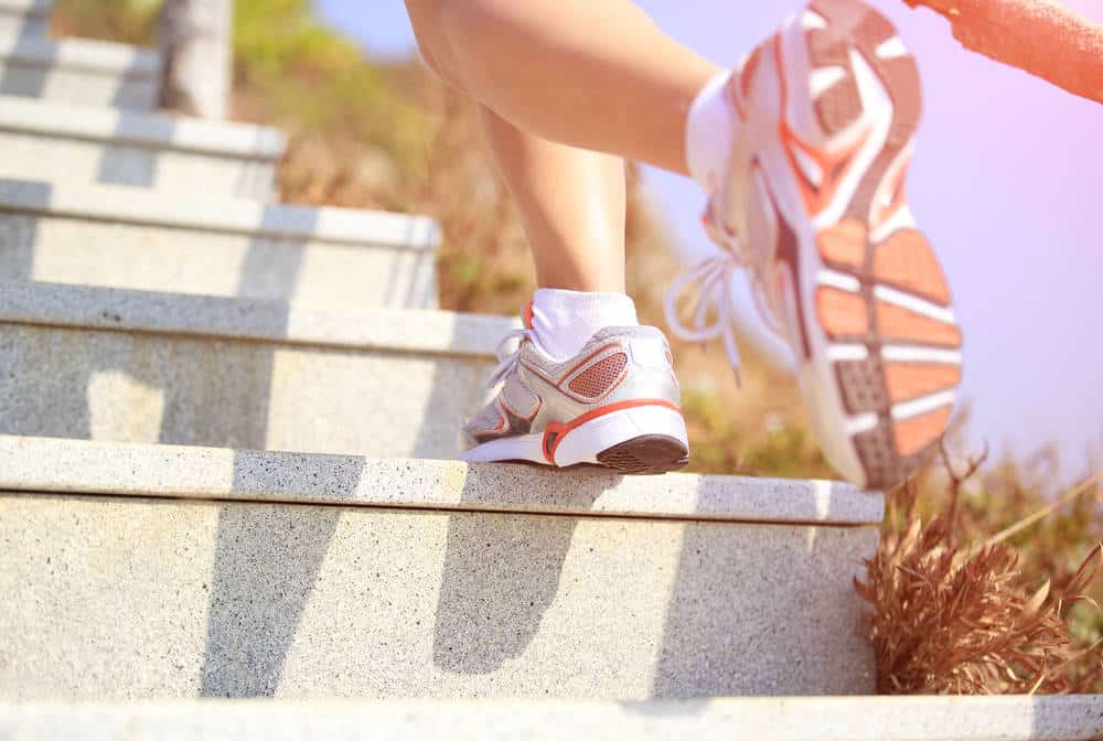 Climb stairs to stay in shape