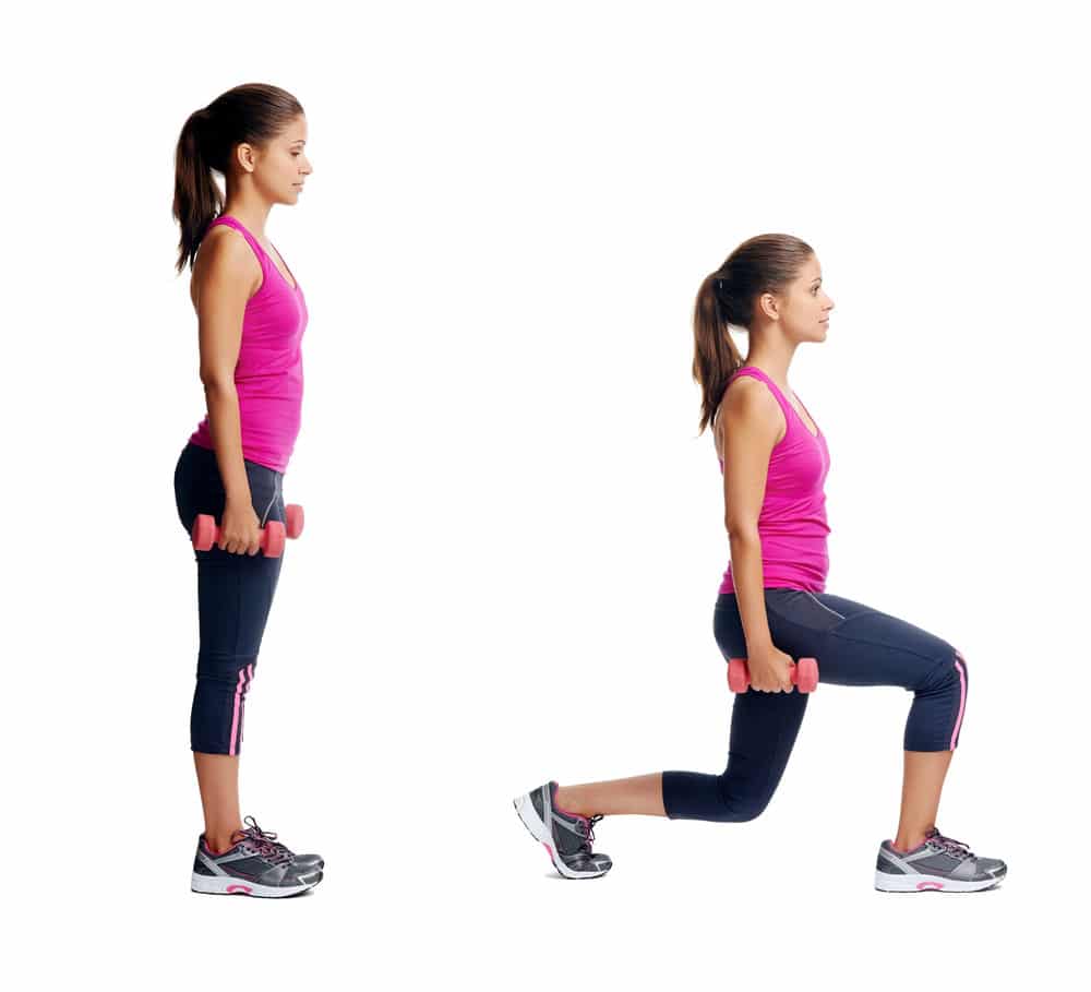 Lunges exercise.