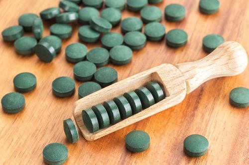 Forme de comprimé de spiruline