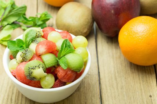 Kiwi, Lime, Watermelon Salad 