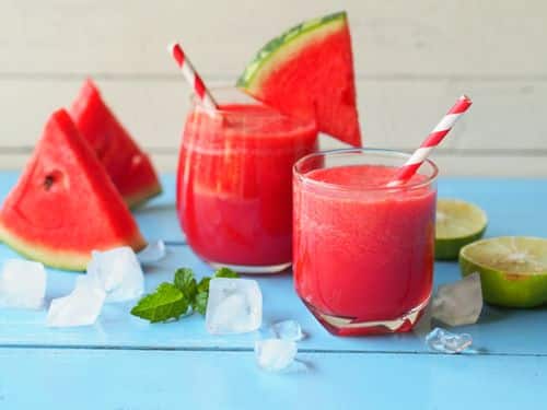 Watermelon Smoothie with a creamy twist