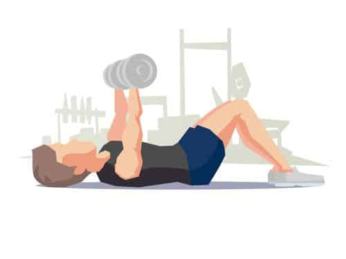 dumbbell floor press