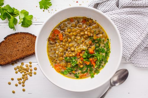 Beans lentil soup