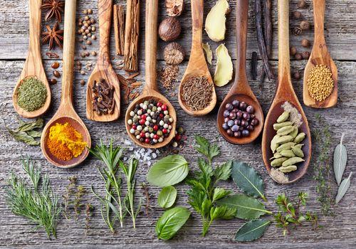 Spices, herbs and condiments