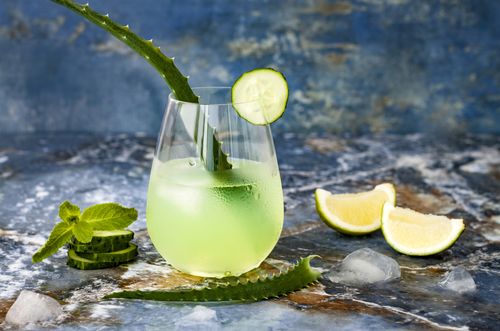 Natural Drinks Made Using Aloe Vera