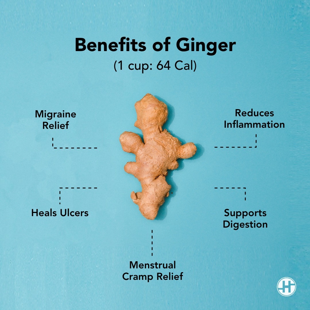 Top Health Benefits of Ginger - Nutritional Values & Glycemic Index