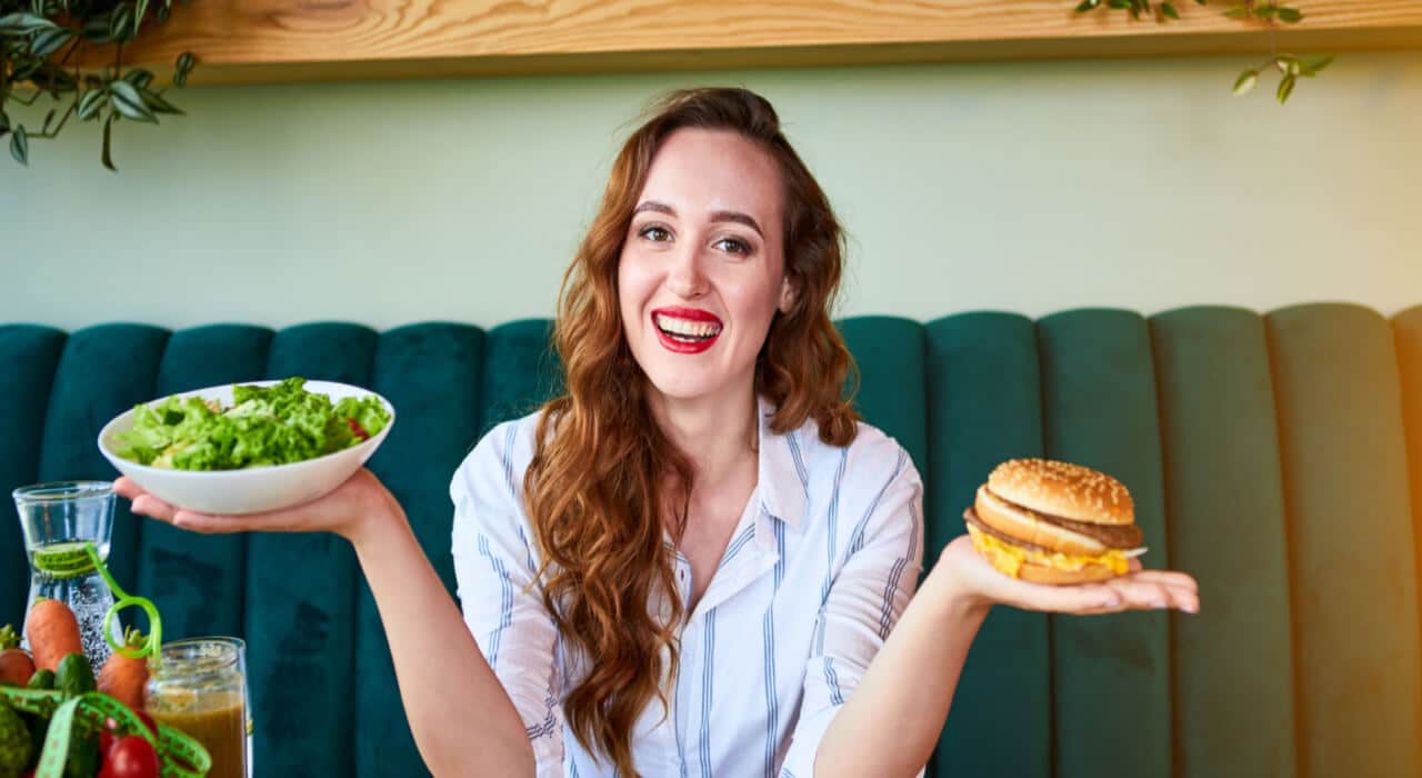 essay about healthy food vs junk food
