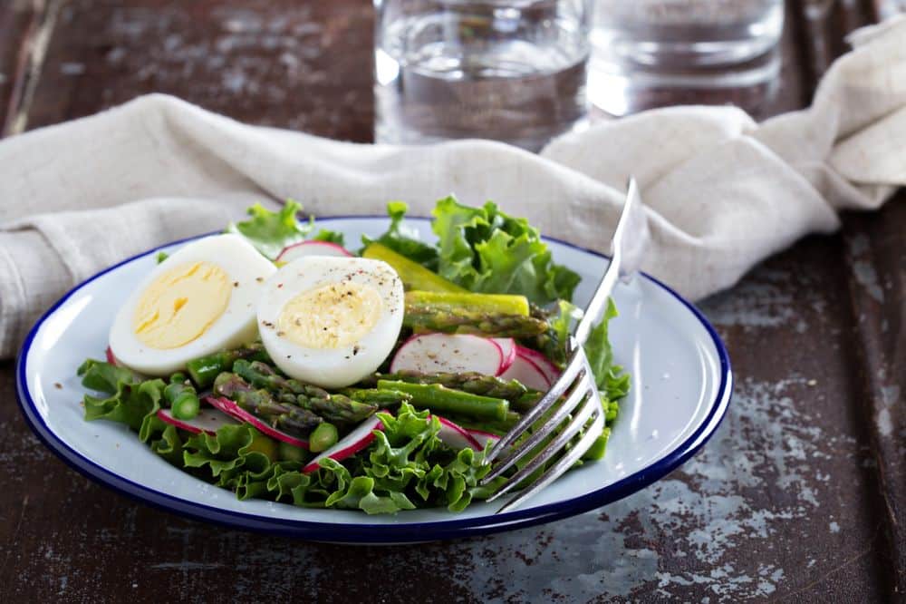 Arugula, Egg, and Asparagus Salad