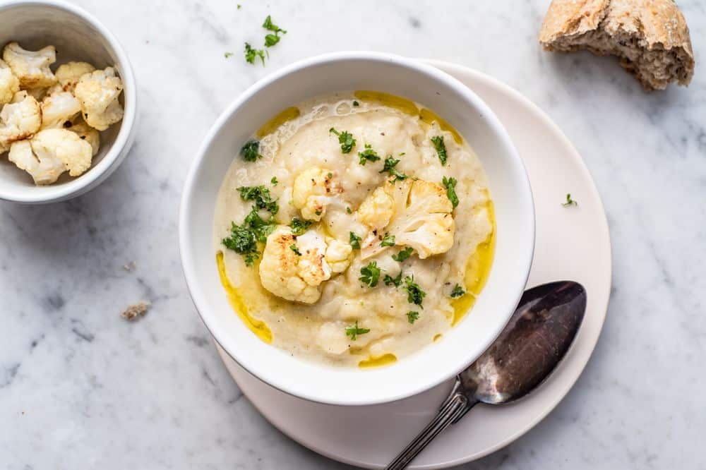 Recipe: Roasted Vegan Cauliflower Soup