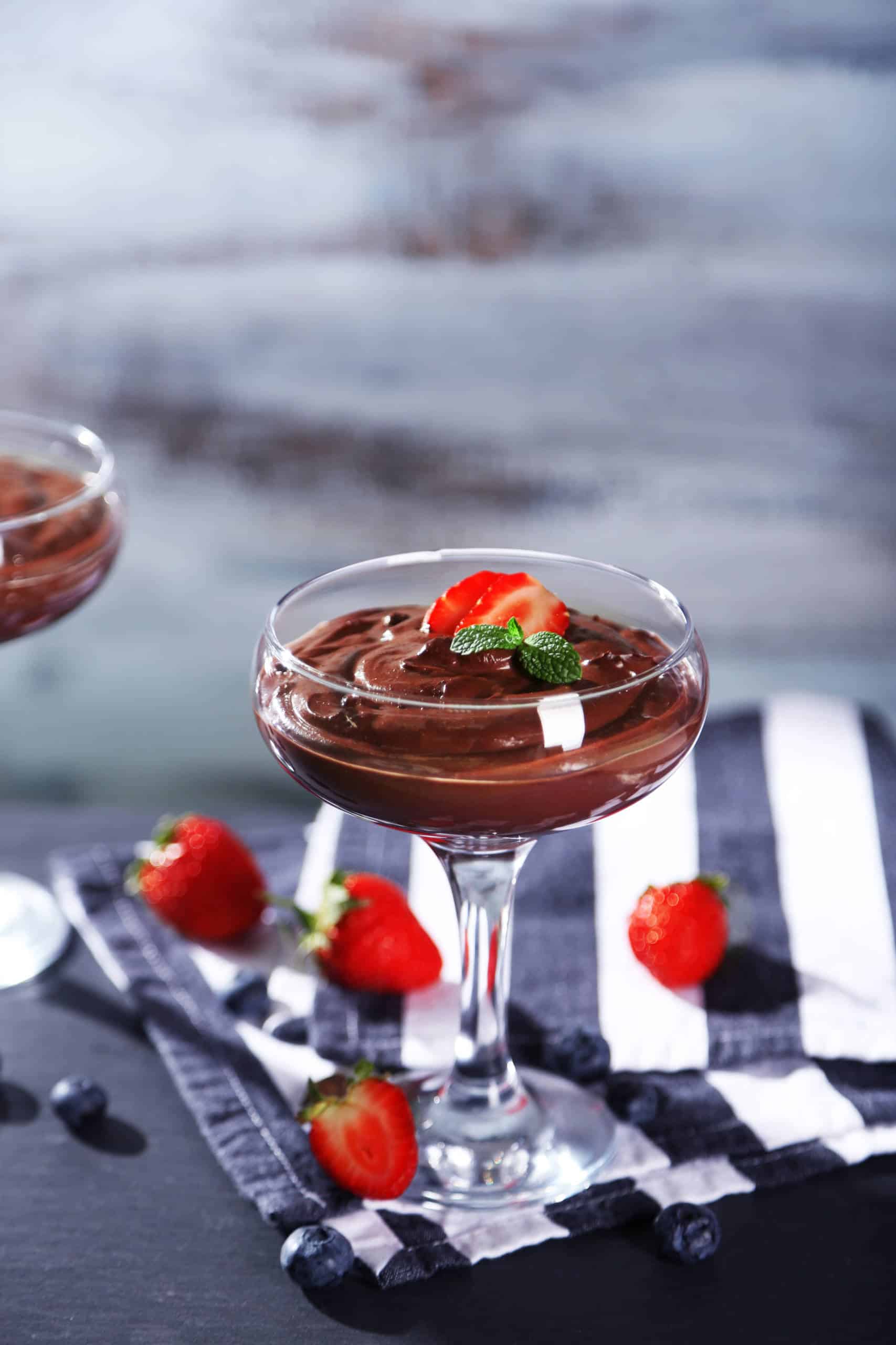 Healthy Strawberry Chocolate mousse