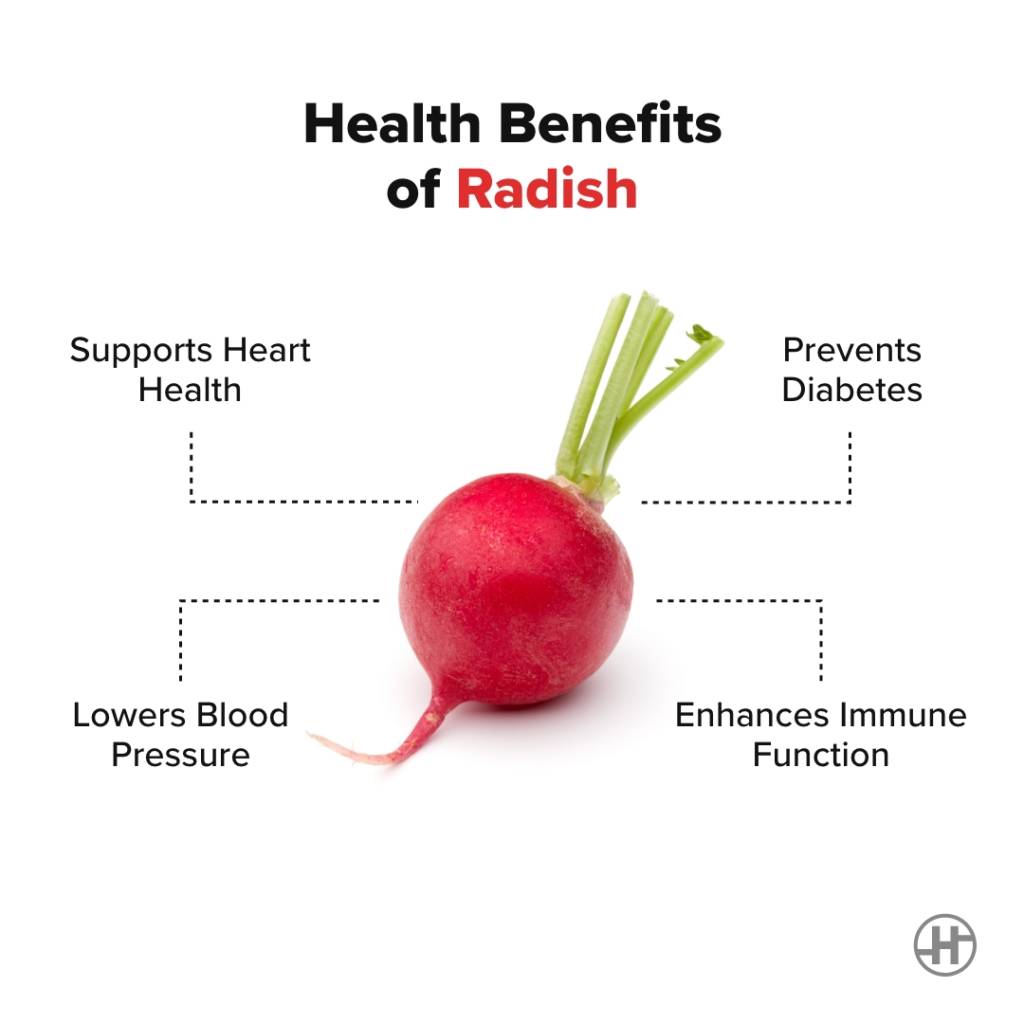 Health Benefits of Radish 2