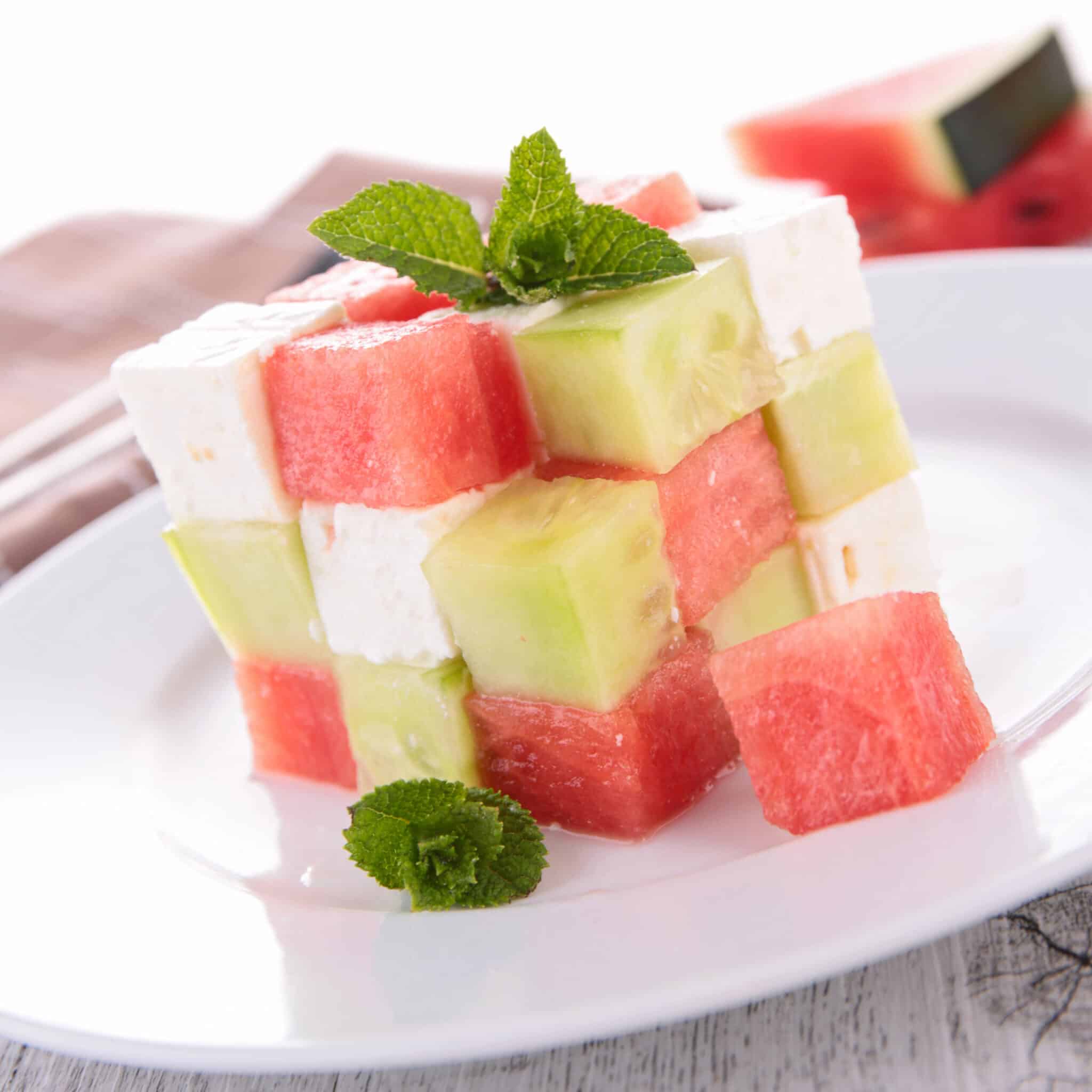 Watermelon,cucumber,And,Mozzarella,Salad