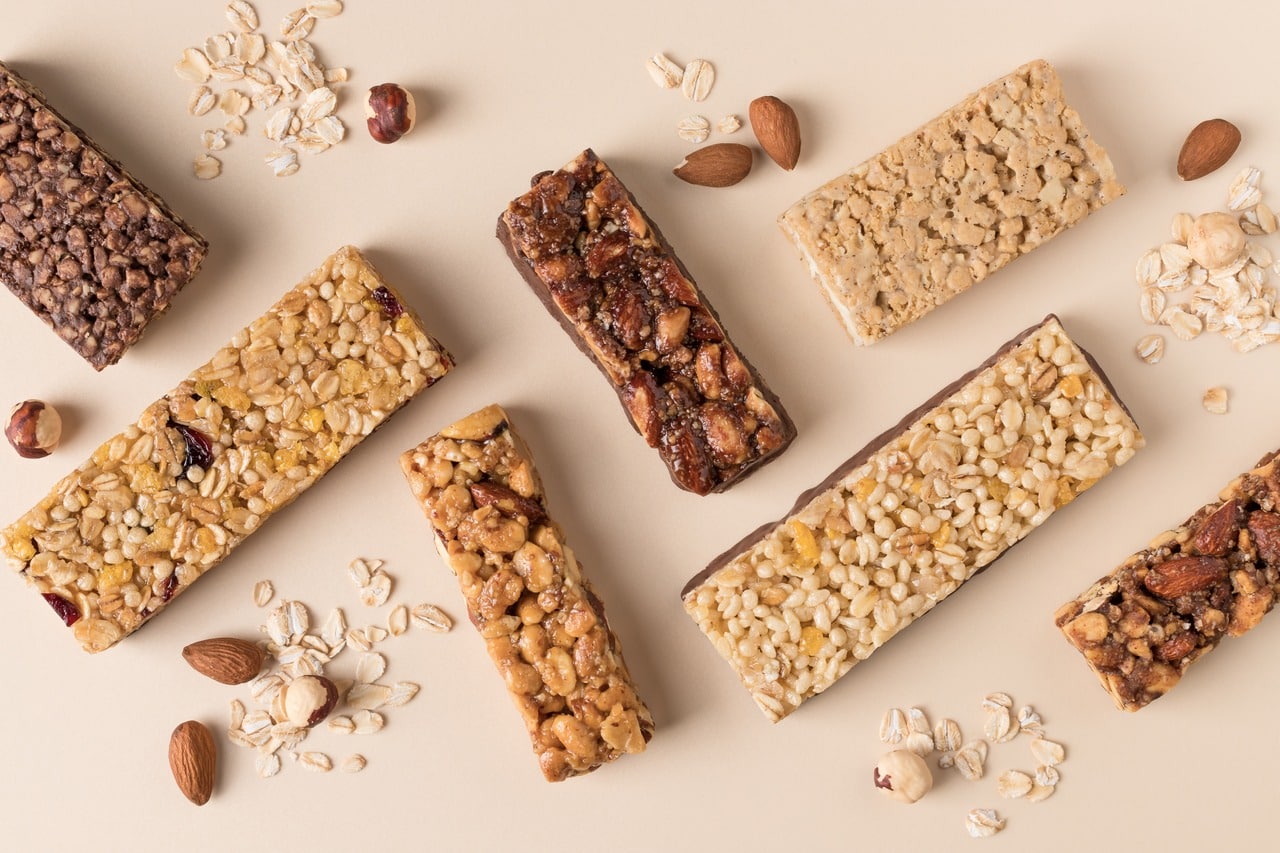 Breakfast Bars Rich in Fiber and Protein