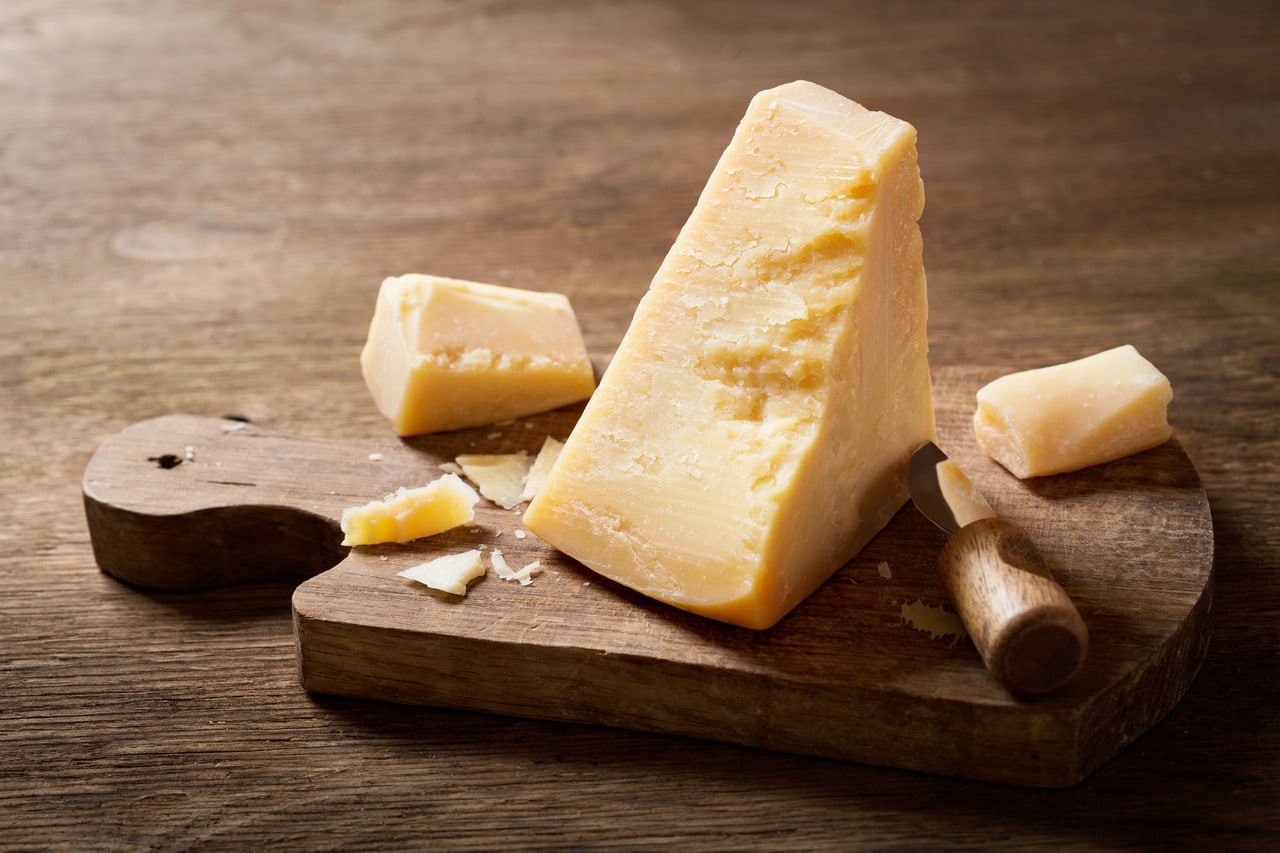 Image of hard parmesan cheese