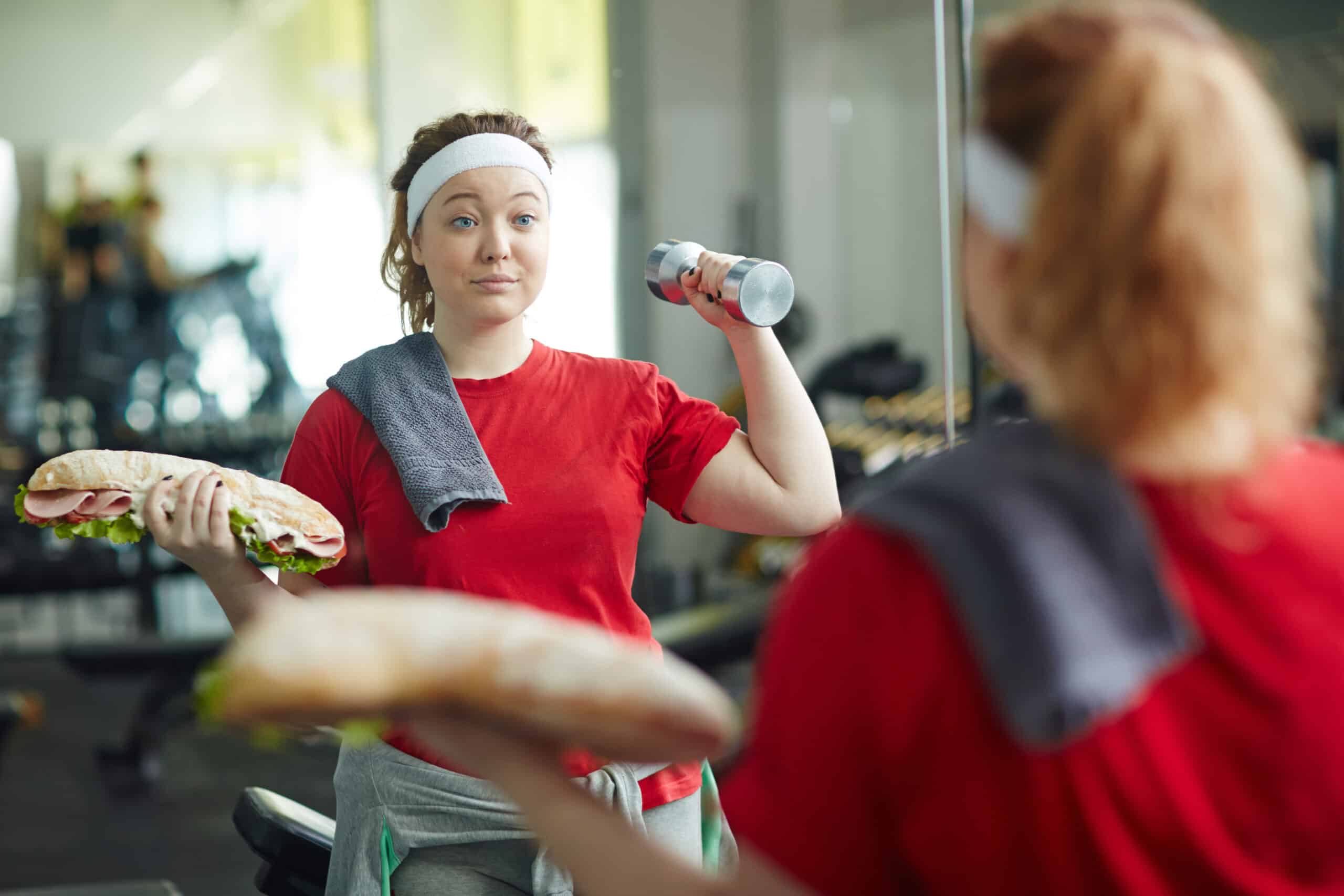 gaining weight while working out